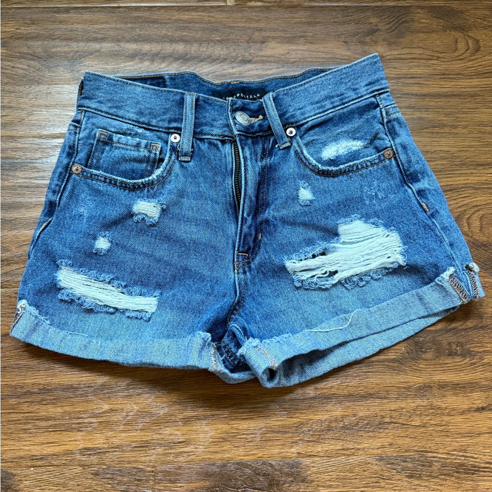 Denim Distressed Women's Shorts